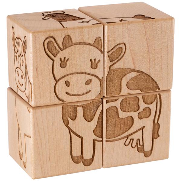 Puzzle Block Set - Barn Animals